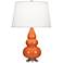 Robert Abbey Triple Gourd Pumpkin Ceramic Table Lamp
