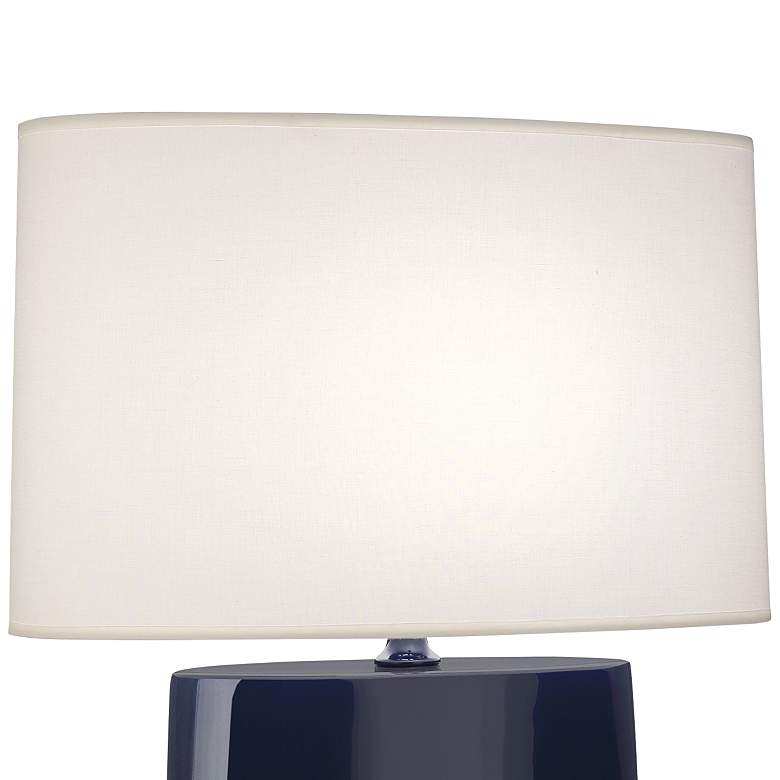 Image 2 Robert Abbey Victor 26 1/4" Midnight Blue Glazed Ceramic Table Lamp more views