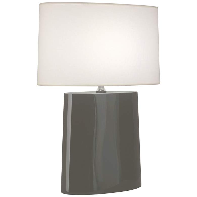 Image 2 Robert Abbey Victor Ash Glazed Ceramic Table Lamp