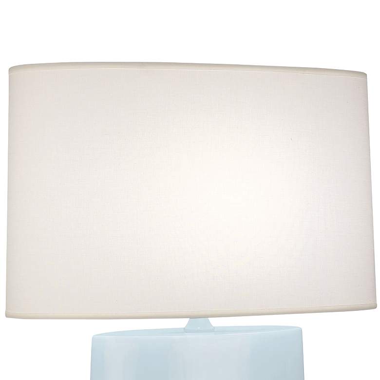 Image 3 Robert Abbey Victor Baby Blue Glazed Ceramic Table Lamp more views