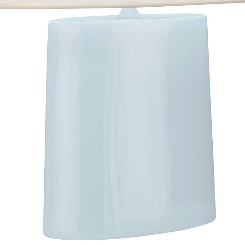 Image 4 Robert Abbey Victor Baby Blue Glazed Ceramic Table Lamp more views