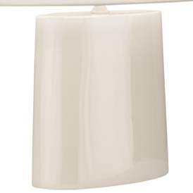Image4 of Robert Abbey Victor Bone Glazed Ceramic Table Lamp more views