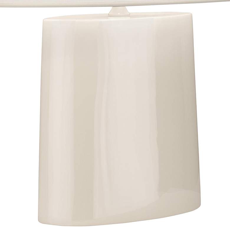 Image 4 Robert Abbey Victor Bone Glazed Ceramic Table Lamp more views