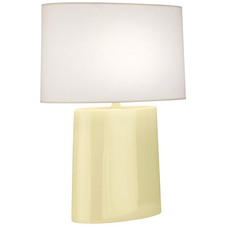 Image 1 Robert Abbey Victor Butter Glazed Ceramic Table Lamp