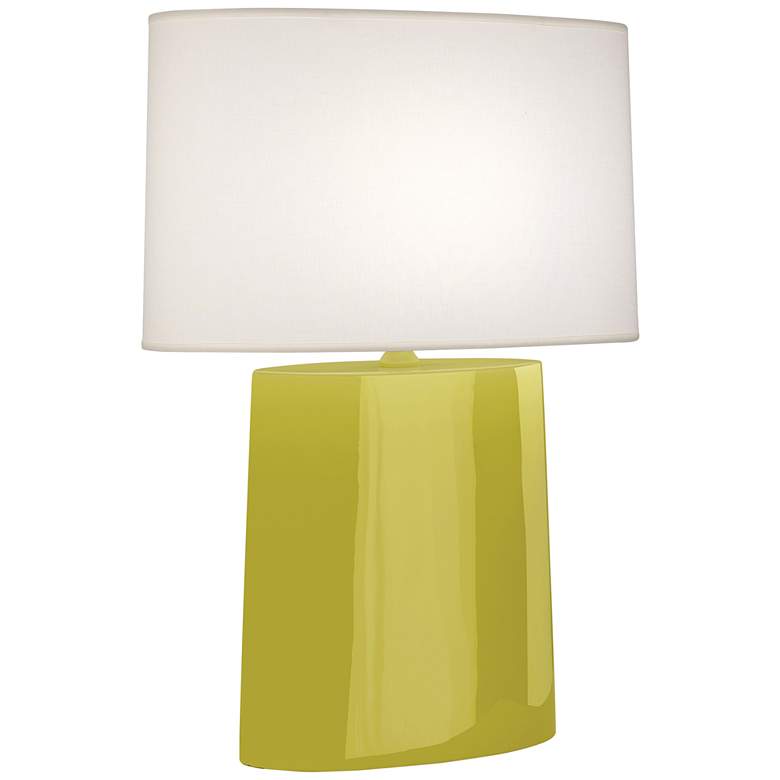 Image 2 Robert Abbey Victor Citron Glazed Ceramic Table Lamp