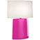 Robert Abbey, Victor, Razzle Rose Glazed Ceramic, Table Lamp