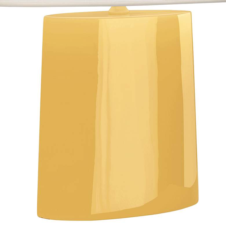 Image 3 Robert Abbey Victor Sunset Yellow Glazed Ceramic Table Lamp more views