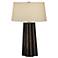 Robert Abbey Wavy Collection Brown Amber Table Lamp