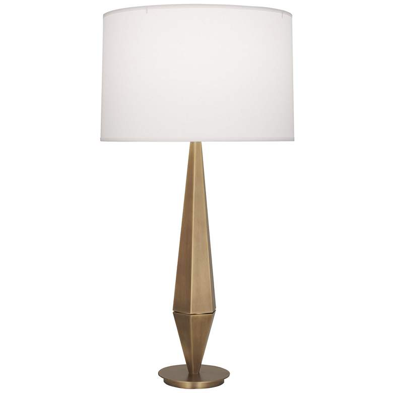 Image 1 Robert Abbey Wheatley 33.5 inch High Modern Warm Brass Table Lamp