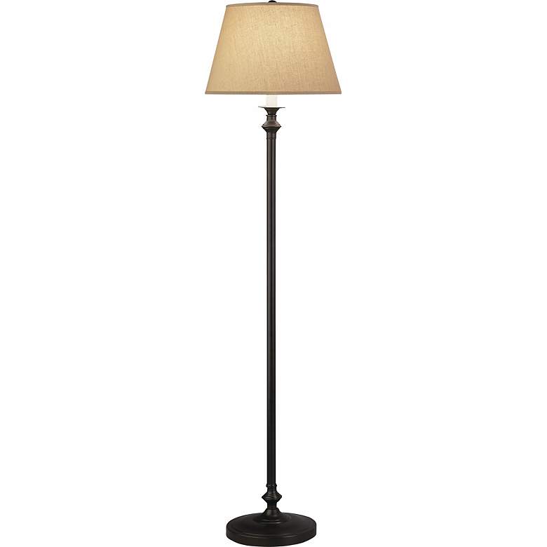 Image 2 Robert Abbey Wilton 59 1/4" Golden Saki Shade Traditional Floor Lamp