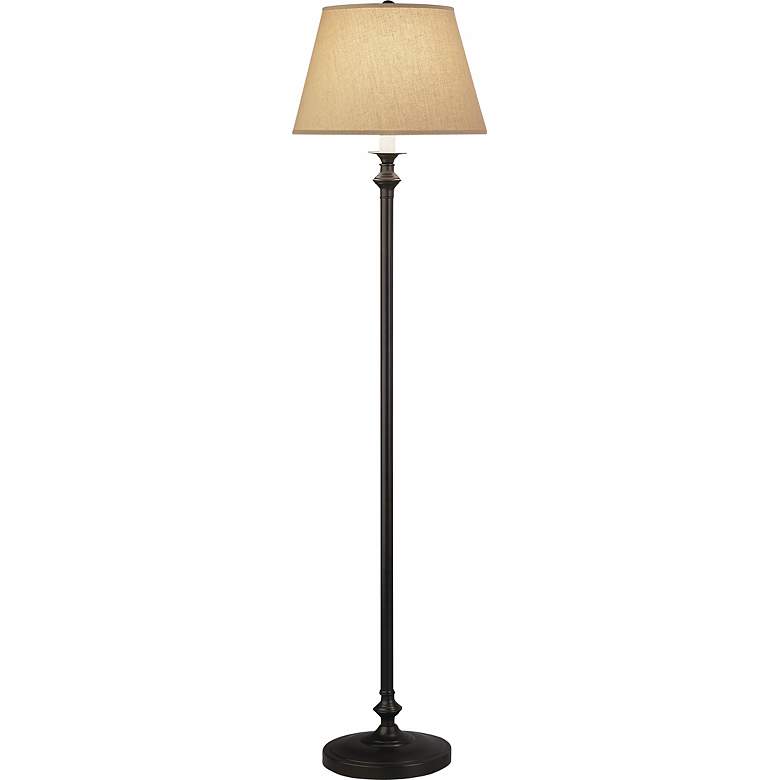 Image 2 Robert Abbey Wilton 59 1/4 inch Golden Saki Shade Traditional Floor Lamp