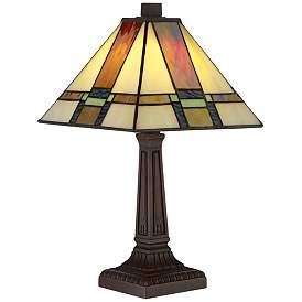 Image2 of Robert Louis 14 1/4" high Tiffany Morris LED Accent Lamp