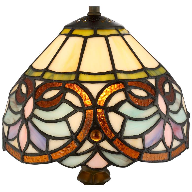 Robert Louis Tiffany 13 1/2&quot; High Marie Art Glass Table Lamp more views
