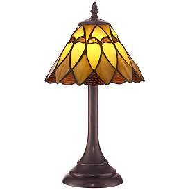 Image2 of Robert Louis Tiffany 14" High Austin Art Glass LED Accent Lamp