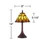 Robert Louis Tiffany 14" High Austin LED Accent Lamp
