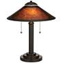 Robert Louis Tiffany 18 1/2" High Mission-Style Mica Shade Accent Lamp