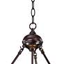 Robert Louis Tiffany 20" Wide 3-Light Ivory Glass Cone Pendant Light