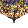 Robert Louis Tiffany 22" Floral Garden Tiffany-Style Glass Pendant in scene
