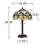 Robert Louis Tiffany 24 3/4" Woodland Birds Tiffany-Style Table Lamp