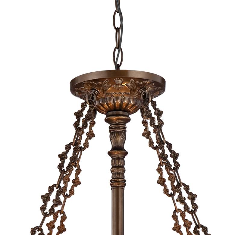 Image 5 Robert Louis Tiffany 24" Tiffany-Style Art Glass Bowl Pendant Light more views