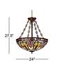 7_Robert Louis Tiffany 24" Tiffany-Style Art Glass Bowl Pendant Light more views