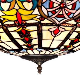 Image3 of Robert Louis Tiffany 24" Tiffany-Style Art Glass Pendant Light more views