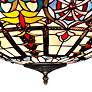 Robert Louis Tiffany 24" Tiffany-Style Art Glass Pendant Light
