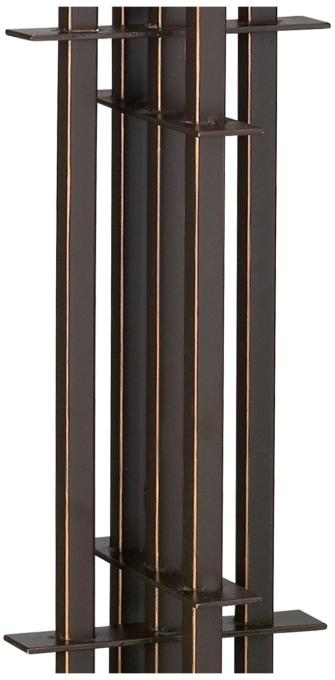 Image 4 Robert Louis Tiffany 26 3/8" High Mission Iron Table Lamp with Dimmer more views