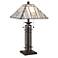 Robert Louis Tiffany 26 1/4" Wrought Iron and Glass Table Lamp