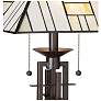 4_Robert Louis Tiffany 26 1/4" Wrought Iron and Glass Table Lamp more views