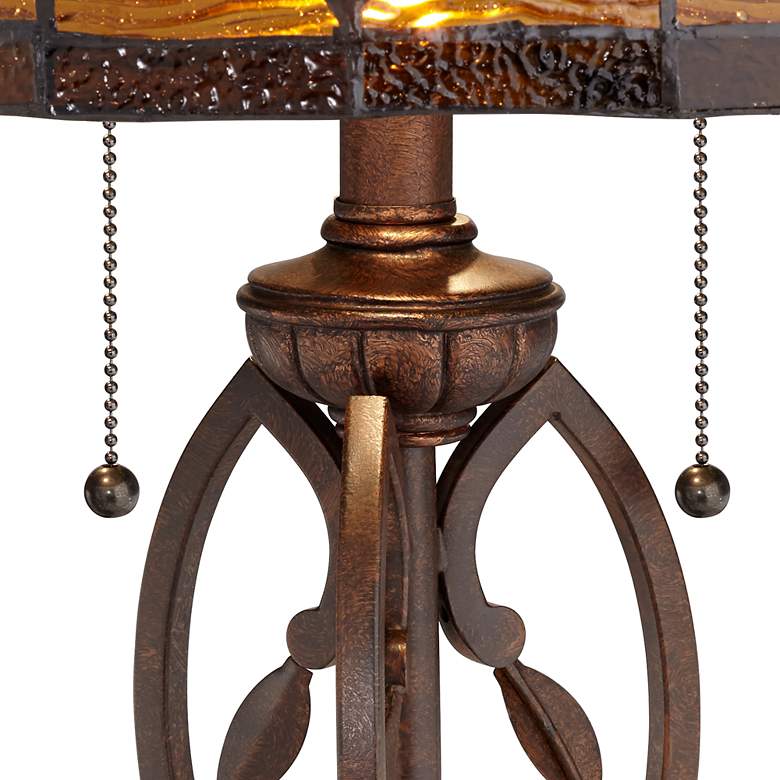 Image 5 Robert Louis Tiffany 26" Blossoming Leaf and Vine Tiffany-Style Lamp more views