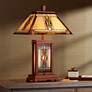 Robert Louis Tiffany 27" Tiffany-Style Glass Night Light Table Lamp