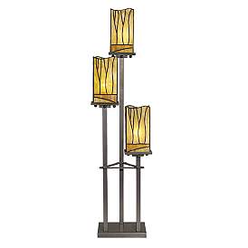 Image5 of Robert Louis Tiffany 3-Tier Sedona 37 1/2" Tiffany-Style Glass Lamp more views