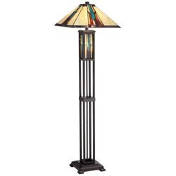 Robert Louis Tiffany 59 1/2" Ranier Mission Night Light Floor Lamp