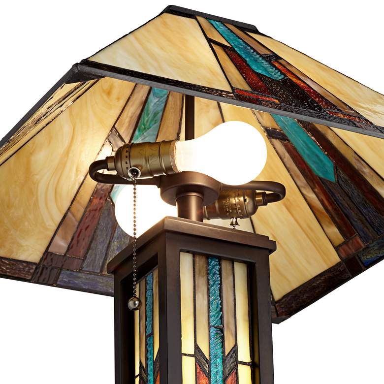 Image 4 Robert Louis Tiffany 59 1/2" Ranier Mission Night Light Floor Lamp more views