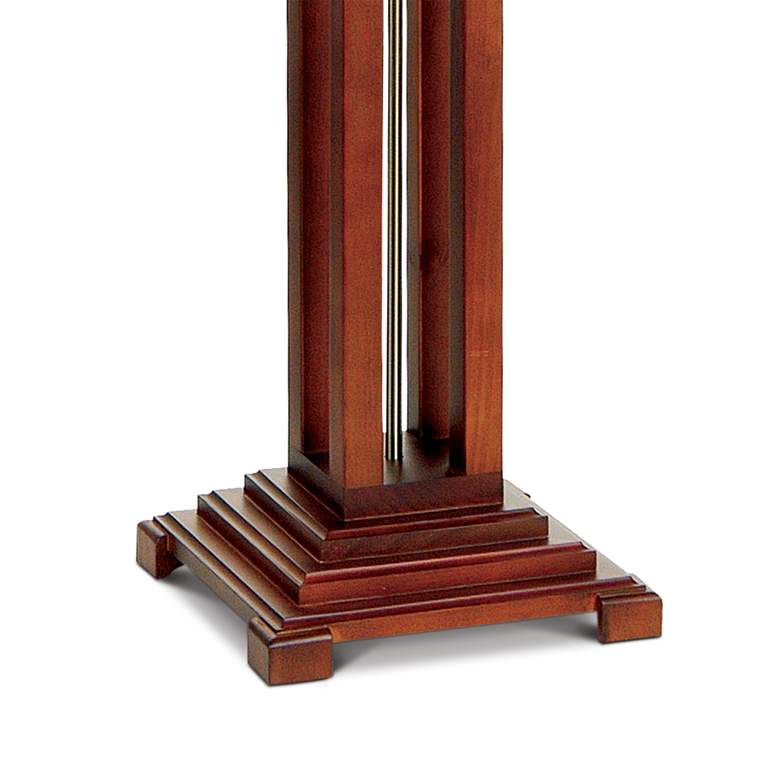 Image 6 Robert Louis Tiffany 62 1/2" Walnut Mission Night Light Floor Lamp more views