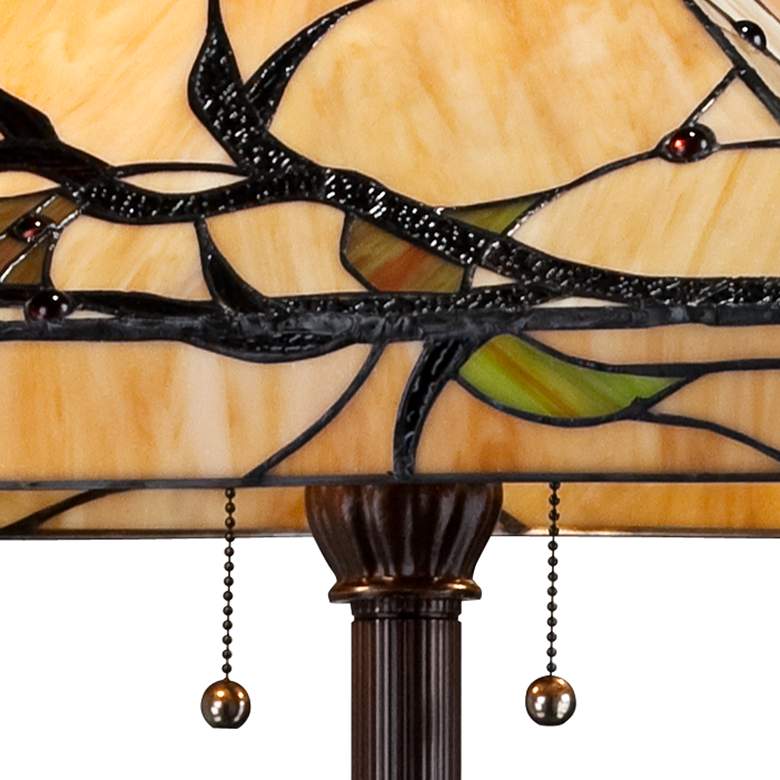 Image 4 Robert Louis Tiffany 62" Budding Branch Art Glass Floor Lamp more views