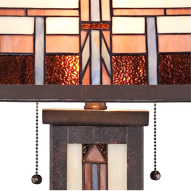 Image 4 Robert Louis Tiffany Alfred 26" Mission Lamp with Table Top Dimmer more views