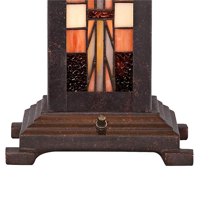Image 5 Robert Louis Tiffany Alfred 26" Mission Lamp with Table Top Dimmer more views
