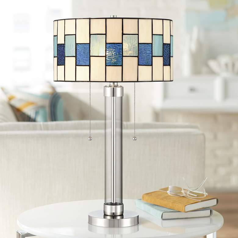 Image 1 Robert Louis Tiffany Andra 24 1/2" High Art Glass Table Lamp