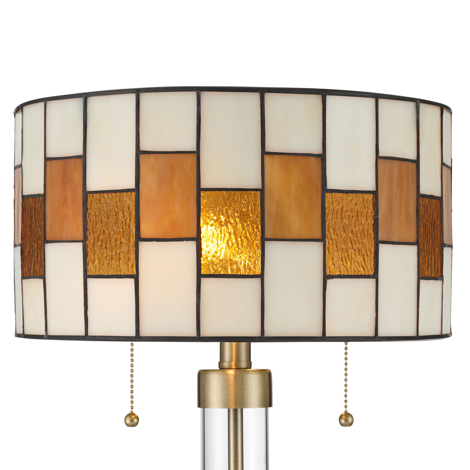 Image 4 Robert Louis Tiffany Andra 24" High Amber Art Glass 2-Light Table Lamp more views