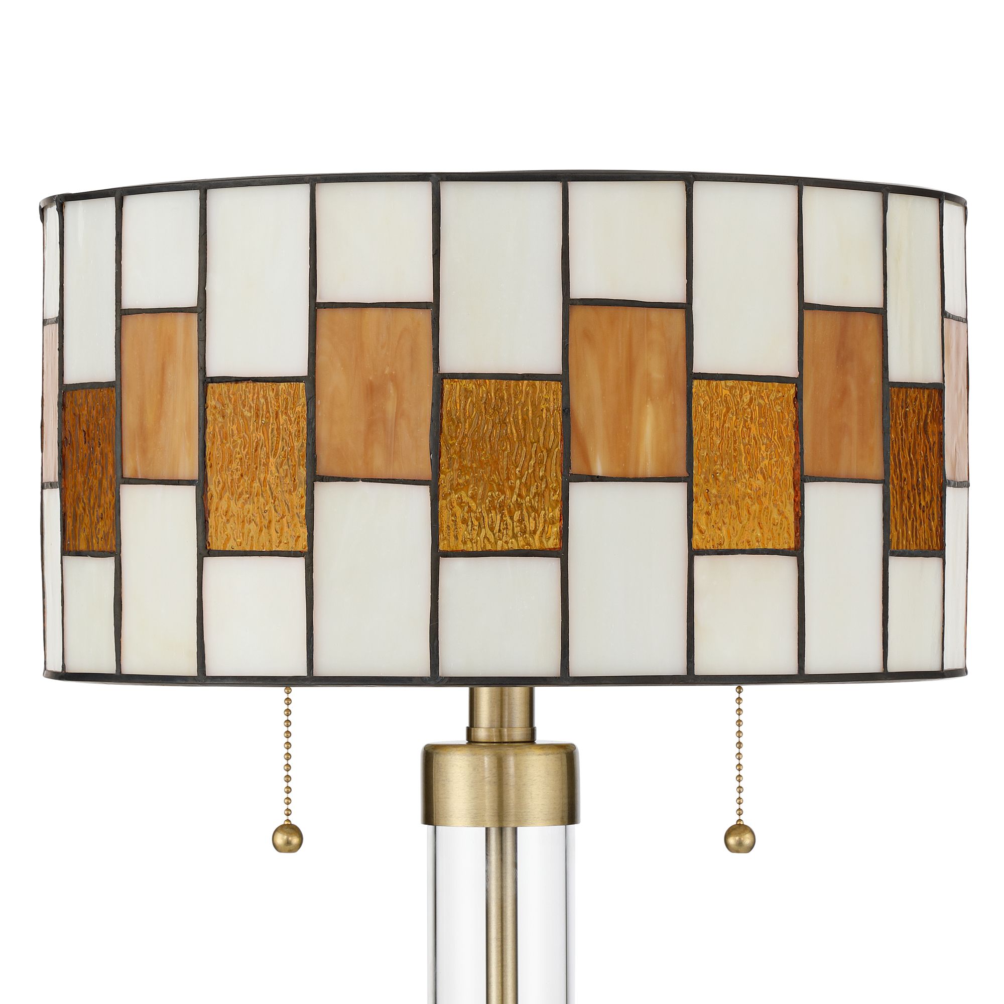 Image 5 Robert Louis Tiffany Andra 24" High Amber Art Glass 2-Light Table Lamp more views