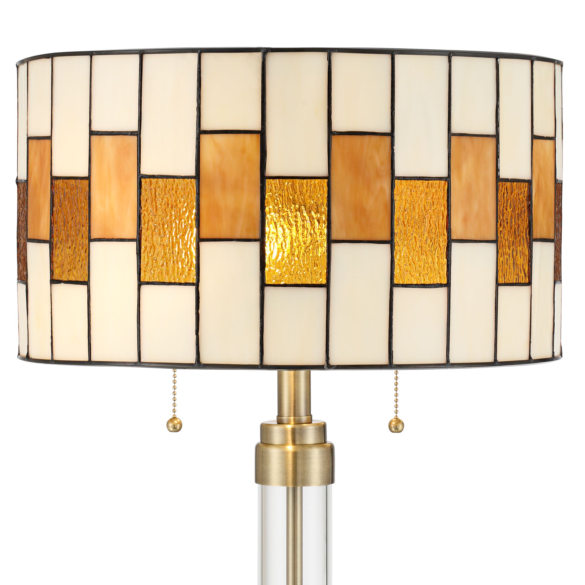Image 4 Robert Louis Tiffany Andra 60" High Amber Art Glass Floor Lamp more views