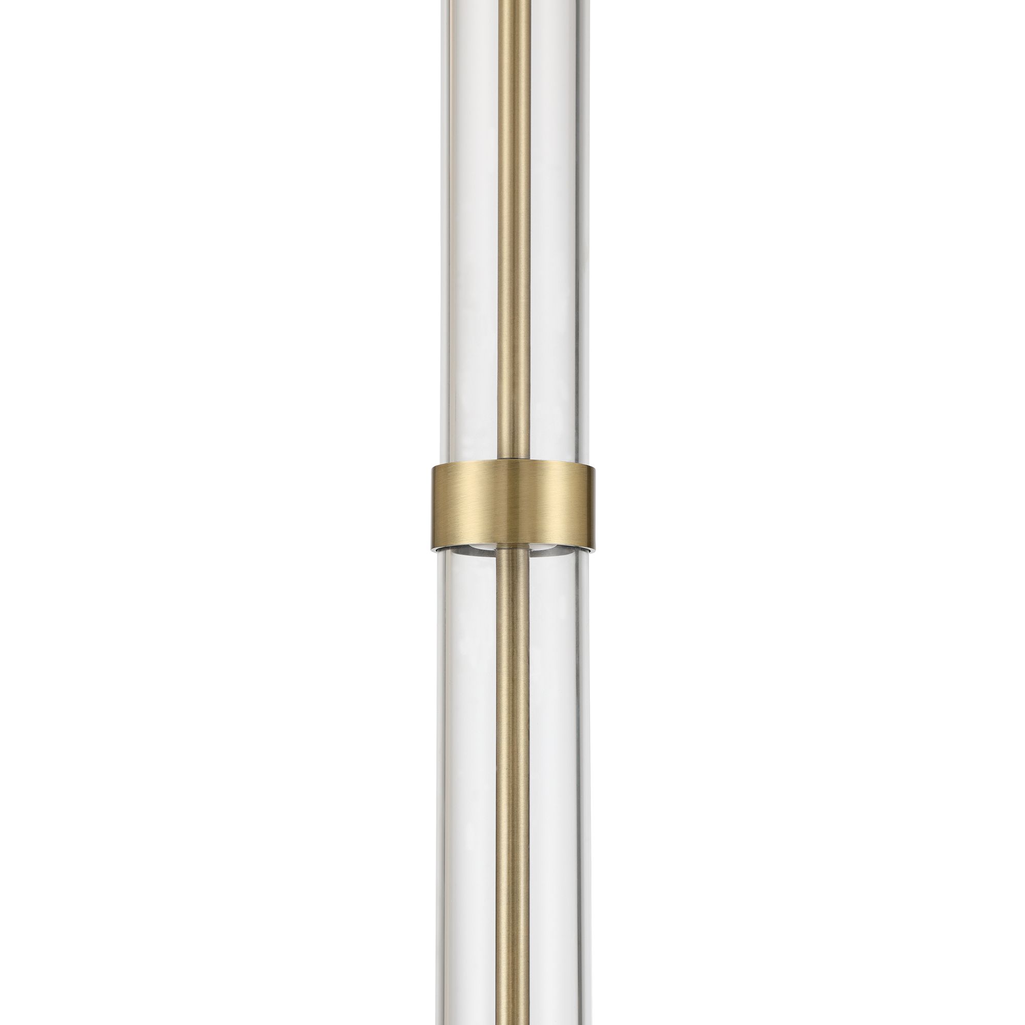 Robert Louis Tiffany Andra 60" High Amber Art Glass Floor Lamp in scene