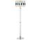 Robert Louis Tiffany Andra 60" High Art Glass Drum Shade Floor Lamp