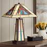Robert Louis Tiffany Ansel 23 1/4" Tiffany-Style Night Light Lamp