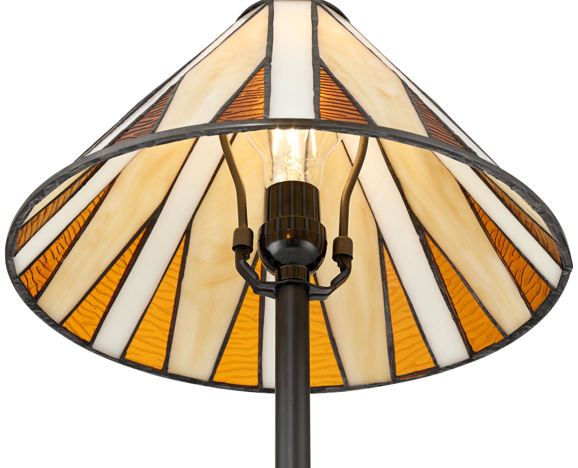 Image 6 Robert Louis Tiffany Bedford 19 3/4" Tiffany-Style Glass Table Lamp more views
