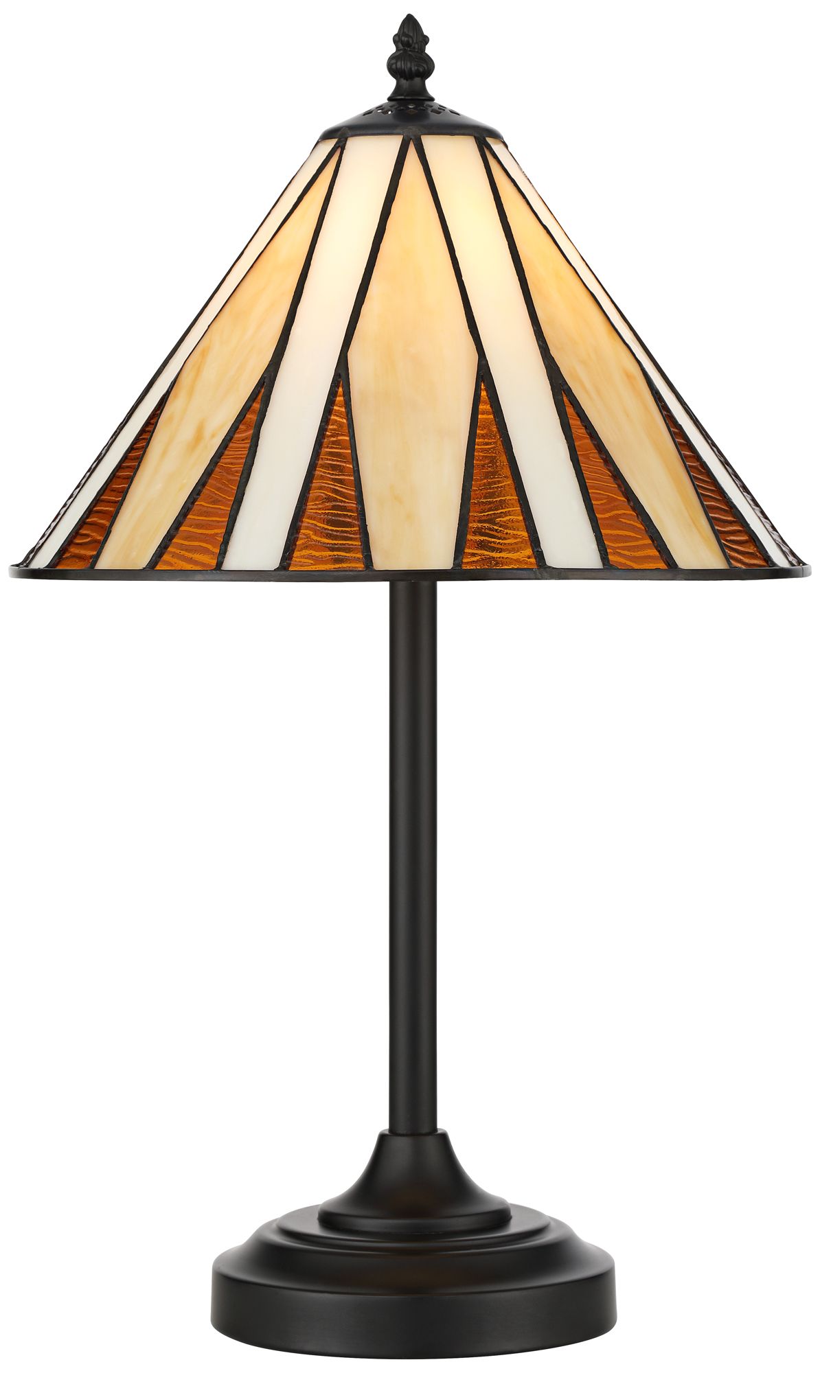 Robert Louis Tiffany Bedford 19 3/4" Tiffany-Style Glass Table Lamp in scene