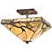 Robert Louis Tiffany Budding Branch 14" Tiffany-Style Ceiling Light