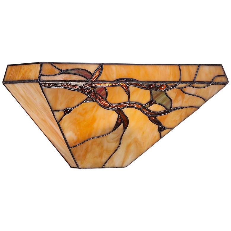 Image 3 Robert Louis Tiffany Budding Branch 14" Wide Art Glass Wall Sconce